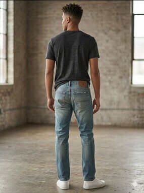 Lucky Brand American Made Denim Jeans Size 31x 32L Medium Wash Classic Fit